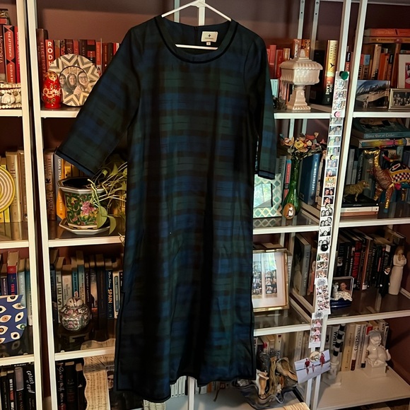 Tuckernuck Jamie Blackwatch Plaid Maxi Dress - Picture 2 of 8